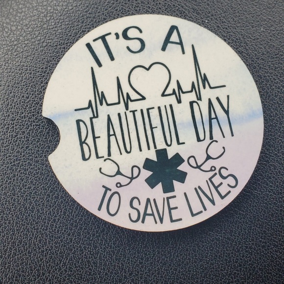 🏥SAVING LIVES car coaster set - Picture 6 of 7